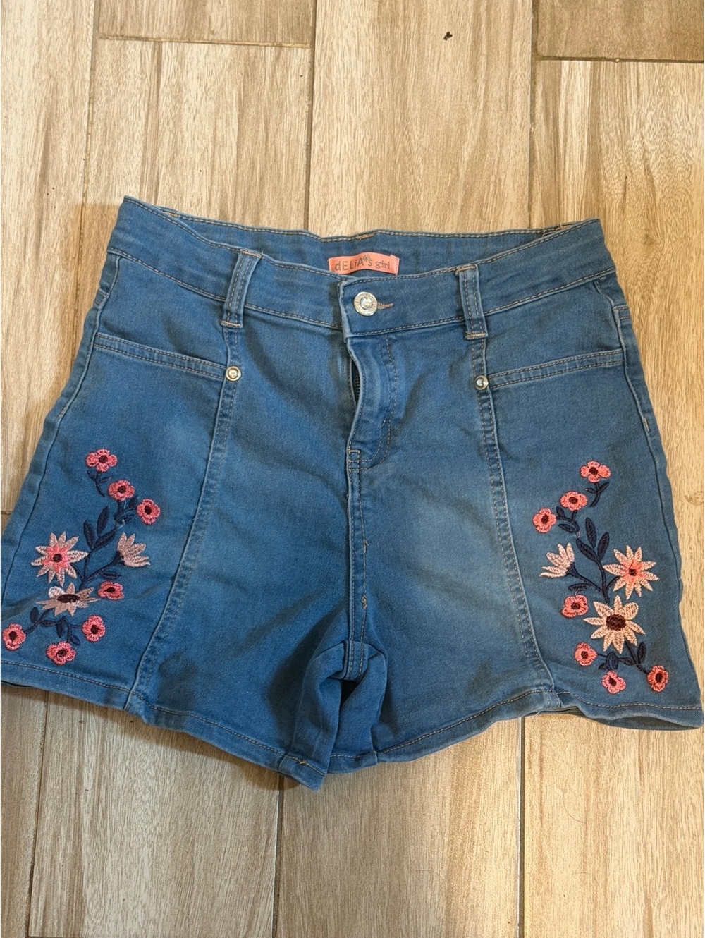 dELiA*s Girl Denim Shorts boho shorts, Size 14